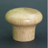 Knob style M 48mm oak lacquered wooden knob